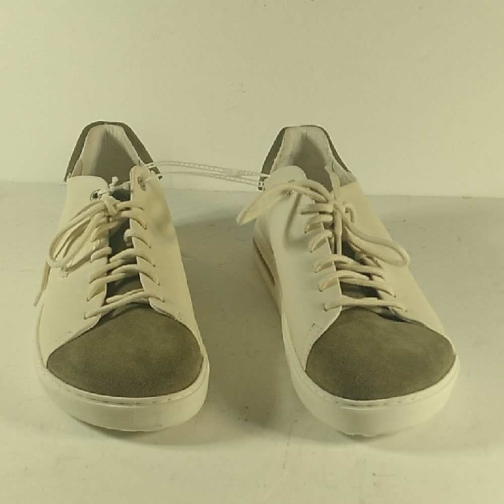 New,Birkenstock Men Size 11 Cream and Tan Lace-Up Sneakers.
